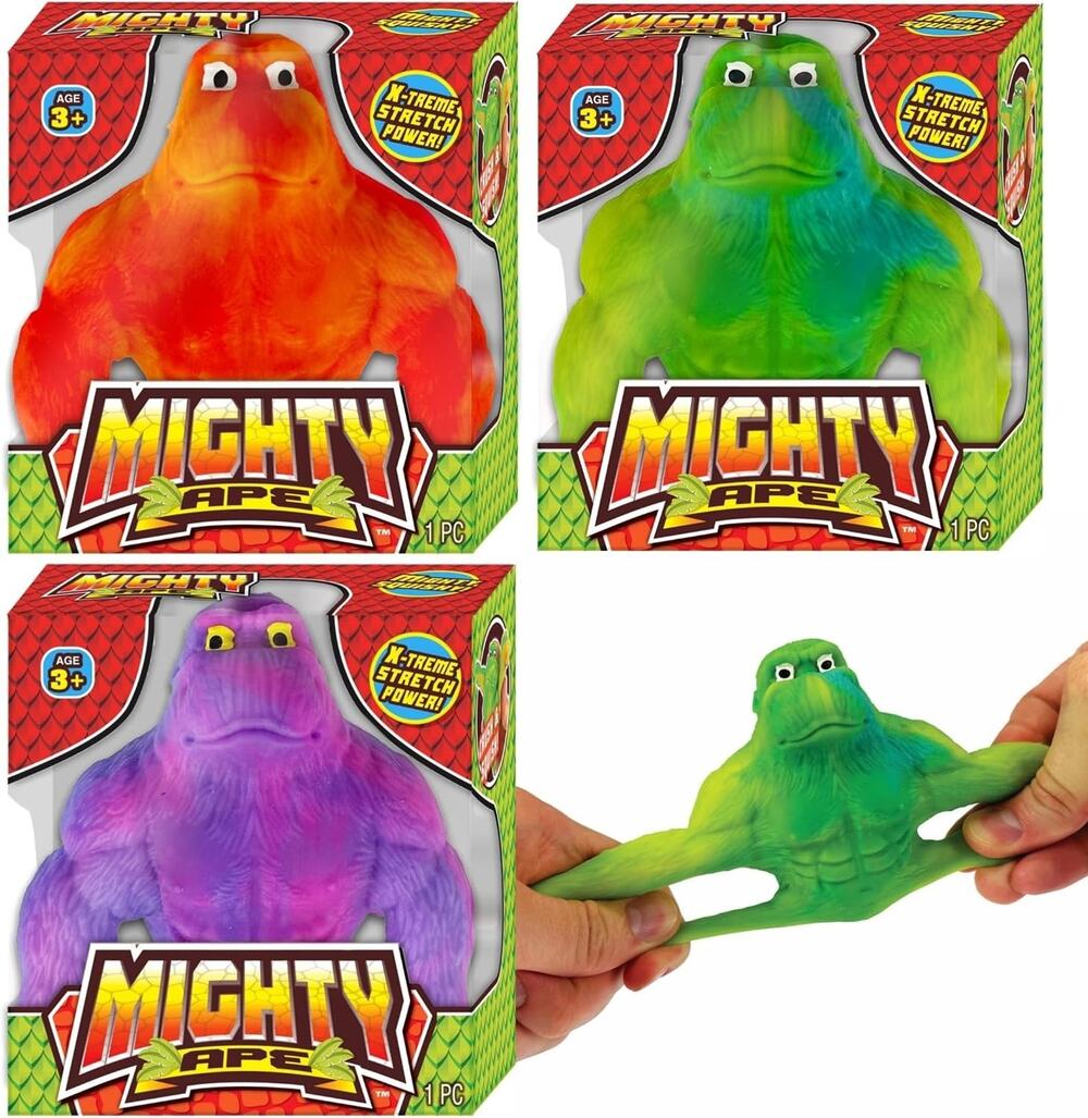 🔥Ja-Ru Mighty Ape X-treme Stretch Squish Toy 3" PINK/PURPLE BNWT🔥